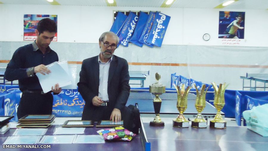 مراسم اهدای جوایز تنیس روی میز جام رمضان